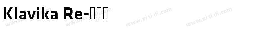 Klavika Re字体转换